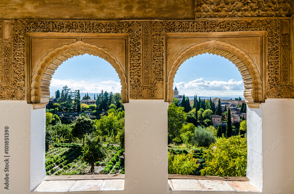 Alhambra Alhandalus - obrazy, fototapety, plakaty 