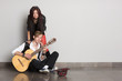 © Stanislav Komogorov - Buskers  at a gray wall