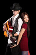 © Stanislav Komogorov - Young couple performing a musical song