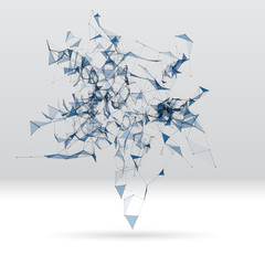 Aufkleber - Abstract background with dotted grid
