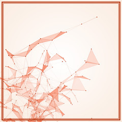 Poster - Abstract background with dotted grid