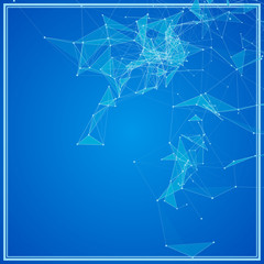 Aufkleber - Abstract background with dotted grid