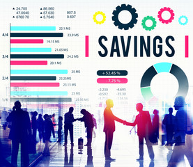 Wall Mural - Savings Finance BudgetEconomy Money Save Concept