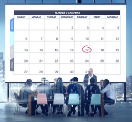 Poster - Calender Planner Organization Management Remind Concept