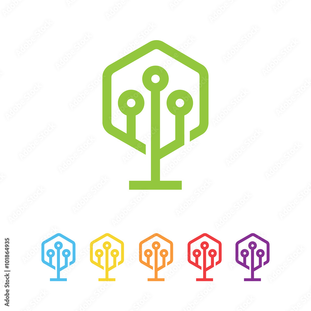 An excellent logo for technology, networks, internet provider company ...
