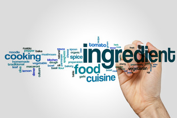 Wall Mural - Ingredient word cloud concept