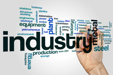 Wall Mural - Industry word cloud concept