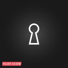 Fototapete - keyhole flat icon