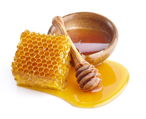 Wall Mural - Honey with honeycombs