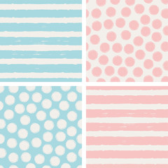 Poster - set of seamless patterns