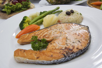 Salmon steak