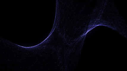 Fototapete - abstract bright particle background with depth of field