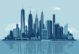 Fototapeta Nowy Jork - Manhattan skyline