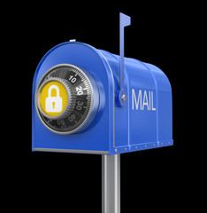 Poster - Mailbox protection. Image with clipping path