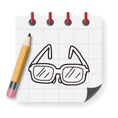 Sticker - Doodle Glasses