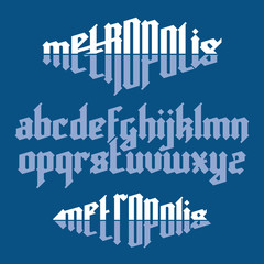 Canvas Print - Metropolis gothic font