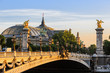 Alexander III bridge att dawn in Paris 