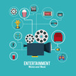 entertainment icons design 