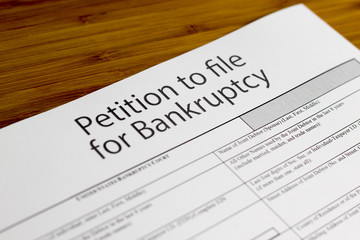 Wall Mural - Bankruptcy petition