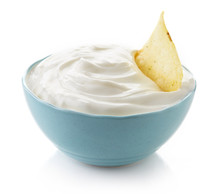 Potato Chip And Bowl Of Dip