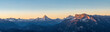 Leinwandbild Motiv Sonnenaufgang in den Alpen mit Watzmann