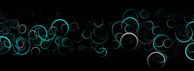 Poster - Abstract elegant panorama background design illustration with circle objects