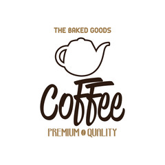 Wall Mural - Coffee label