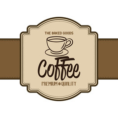 Wall Mural - Coffee label