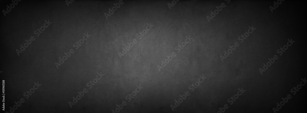 Black Classroom Blackboard Background Chalk Erased Texture - obrazy, fototapety, plakaty 