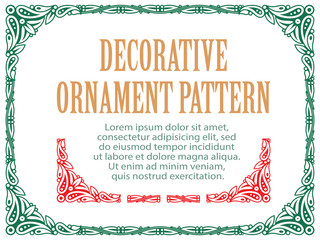Wall Mural - Vector element flowers for creating borders & frames