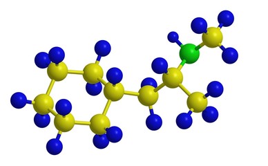 Wall Mural - Propylhexedrine (Benzedrex, Obesin) - molecular structure