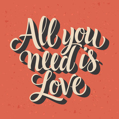 Wall Mural - All You Need is Love 2