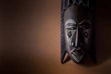 Black Wooden Mask