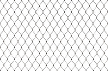 Metal Chain Link Fence Background Texture Isolated