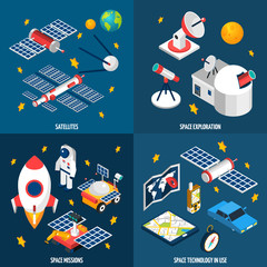 Sticker - Space Exploration Isometric