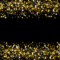 Poster -  Gold glitter background. 