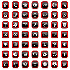 Poster - business internet vector icons set 