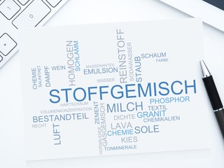 Poster - Stoffgemisch