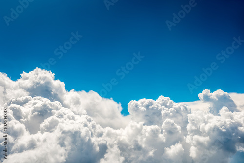 Nowoczesny obraz na płótnie Blue clouds and sky