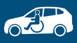 hs4 HandicapSign - Fahrschule - Handicap sign - blau links - 16zu9 g4207