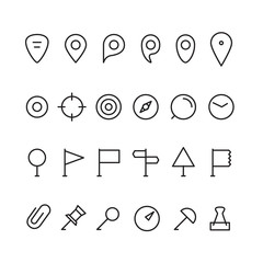 Poster - Navigation pins collection