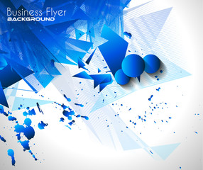 Poster - Abstract Background with Shapes Explosion For Cover