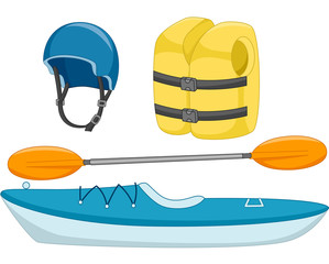 Poster - Kayaking Objects