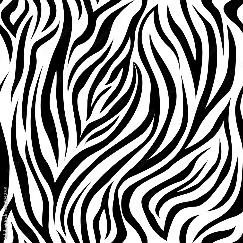 Zebra Stripes Seamless Pattern