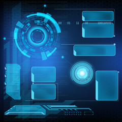 futuristic interface hud