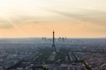  Sunset Eiffle Tower. Paris. France
