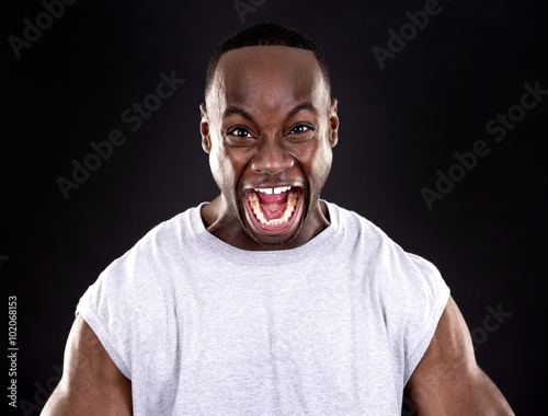 young engry fighter Fototapet