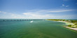 panoramic view to Seven Mile Bridge at Marathon Key, Florida Keys, USA