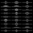 © bluepen - Vector set of 27 ornate headpieces isolated on black background