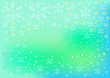  snowflake group and  circle on green color background